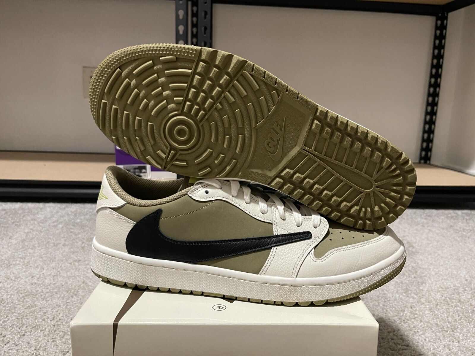 Nike JD1 Low OG Travis Scott Golf Natural Olive FZ3124 200 Nike JD1 Low OG Travis Scott Golf Natural Olive FZ3124 200