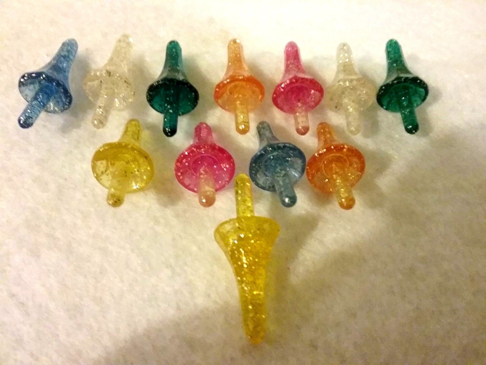 12 Large Astro Rocket Lights Ceramic Tree Bulbs  RARE