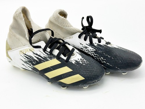Adidas Kids' Size 1 PREDATOR 20.3 FG Jr Soccer Cleats White
