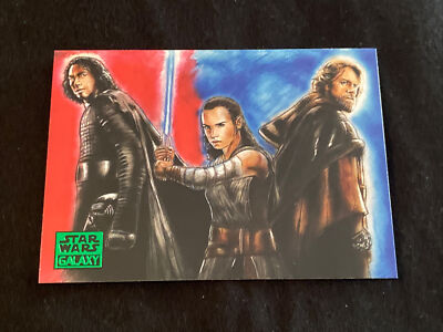2018 Topps Star Wars Galaxy Green Between Light And Darkness #12 New Visions