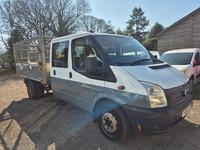 2014 Ford Transit 350 LWB CREW / DOUBLE CAB CAGED TIPPER CHASSIS CAB Diesel Manu