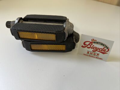 Vintage HTI-791 Bike Pedals Originally from Schwinn Thrasher Mongoose BMX