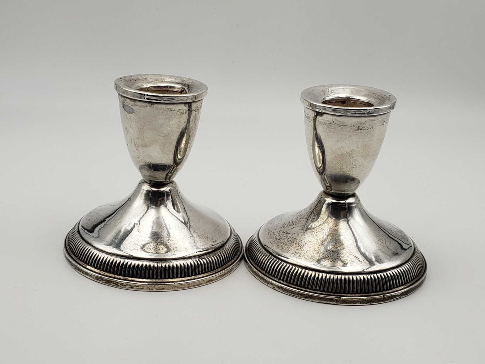 うるるDUCHIN　STERLING　SILVER蝋立燭台一對　R4320 うるる様専用DUCHIN STERLING SILVER蝋立燭台一對 R4320