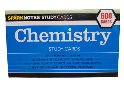 SparkNotes Study Cards CHEMISTRY 600 Study Cards 2004
