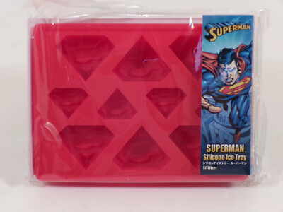 SUPERMAN LOGO Ice Tray Cube Chocolate Jello Silicone Mold GZ265
