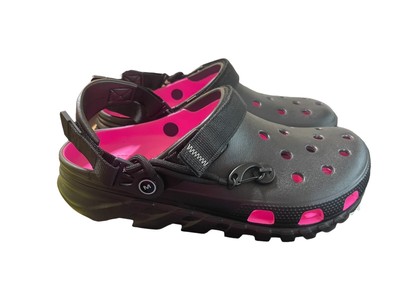Crocs Post Malone X Duet Max Clog II Black / Pink 207268-001 Men's Size 10