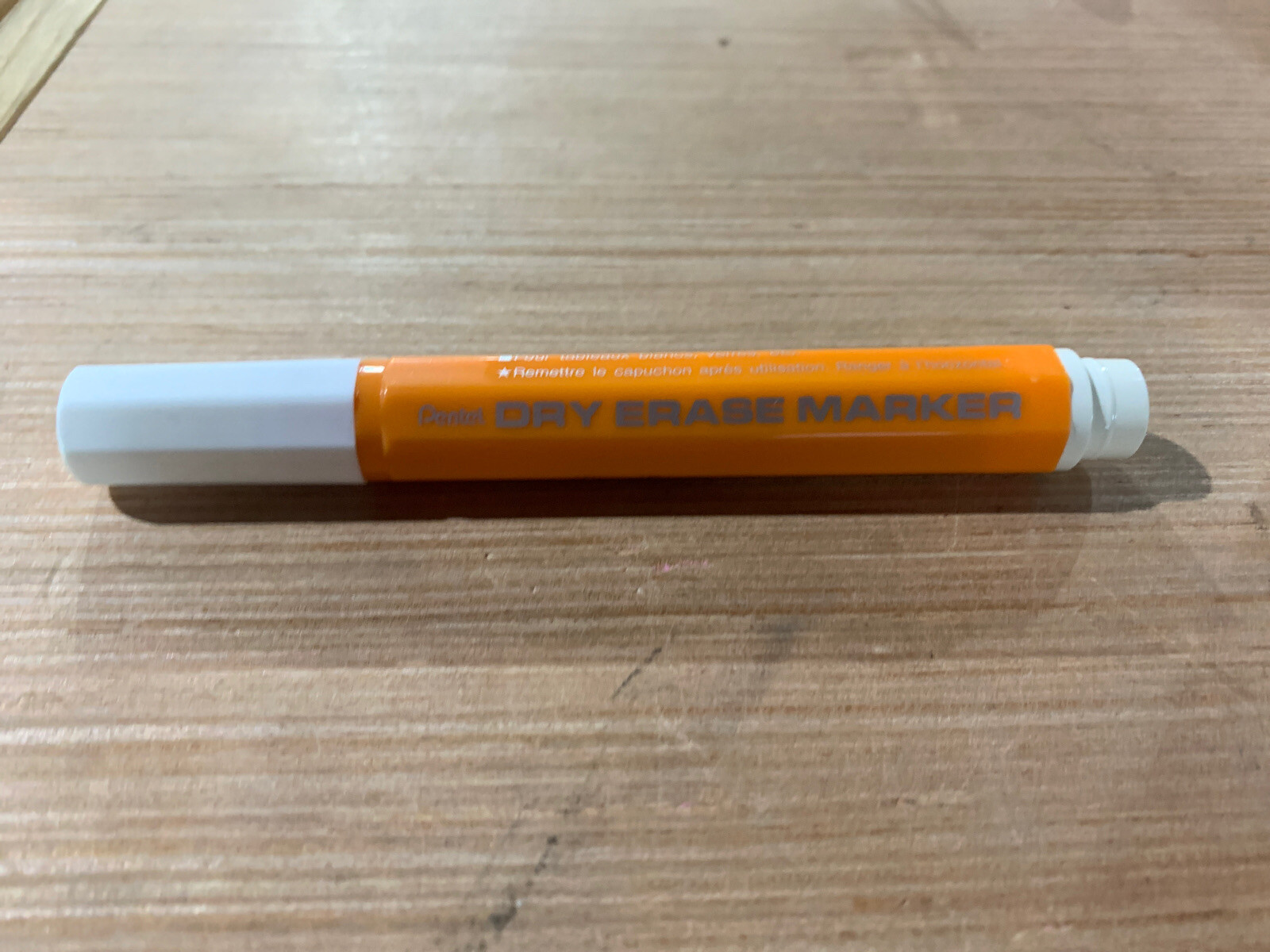 Pentel Dry Erase Marker Chisel Point Orange MW6 Made in Japan NOS 1 Marker