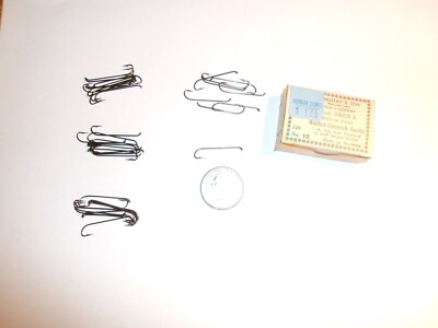 39 Vintage Mustad 3665 A Size 10 Bronzed Limerick Streamer Fly Hooks - NOS