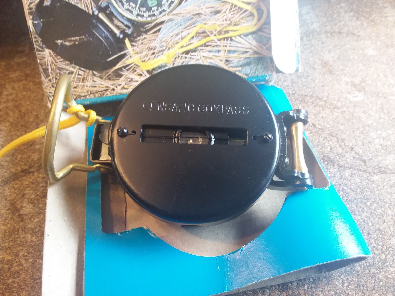 Vintage American Camper Lensatic Compass With Box Paperwork