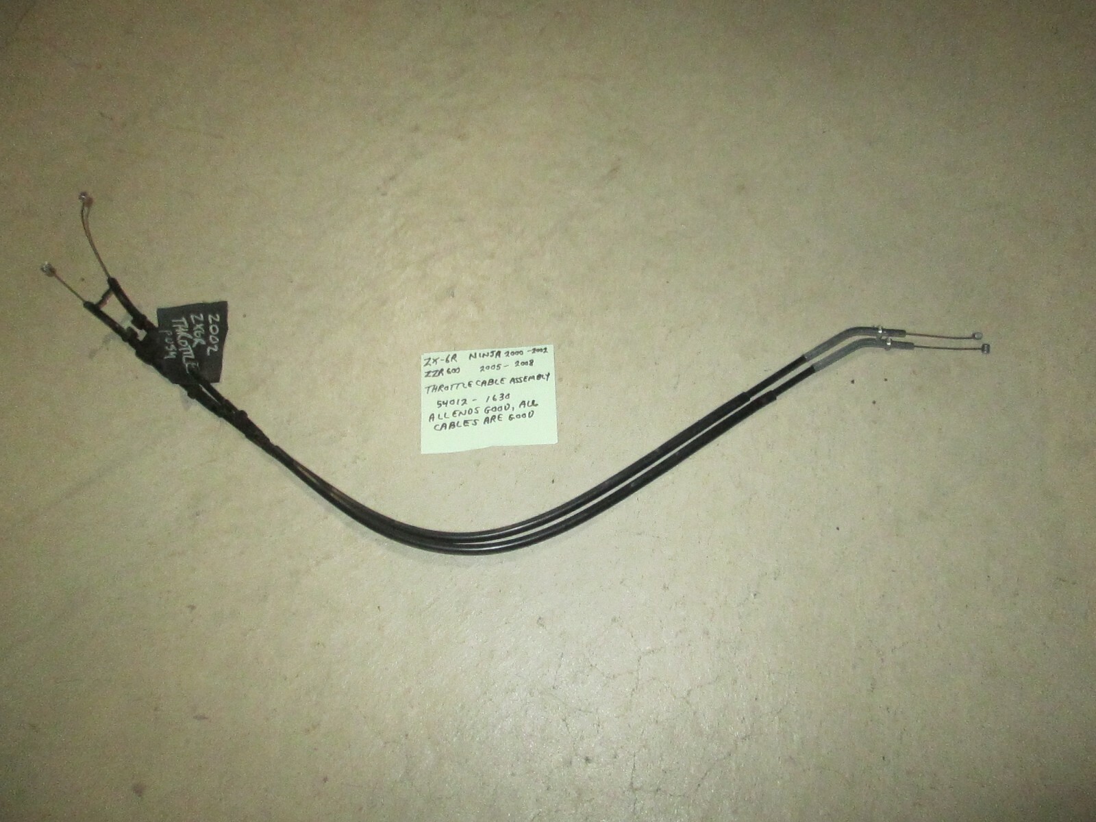 ZX-6R / ZZR600 NINJA THROTTLE CABLE ASSEMBLY 54012-1630 | eBay ZX-6R / ZZR600 NINJA THROTTLE CABLE ASSEMBLY 54012-1630 | eBay