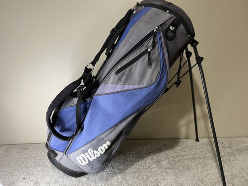 だっちょ君　Wilson ゴルフバッグ ネイビー　WGB5307 ウィルソン Wilson WGB5307 14分割 9.5型 キャディバッグ