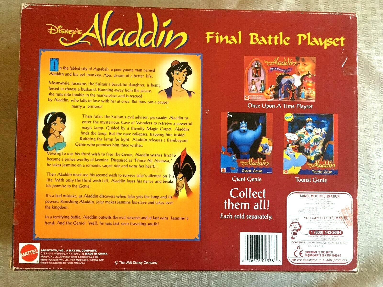 Disney Aladdin Final Battle Play Set #5338 NIB Mattel 100% COMPLETE & SEALED