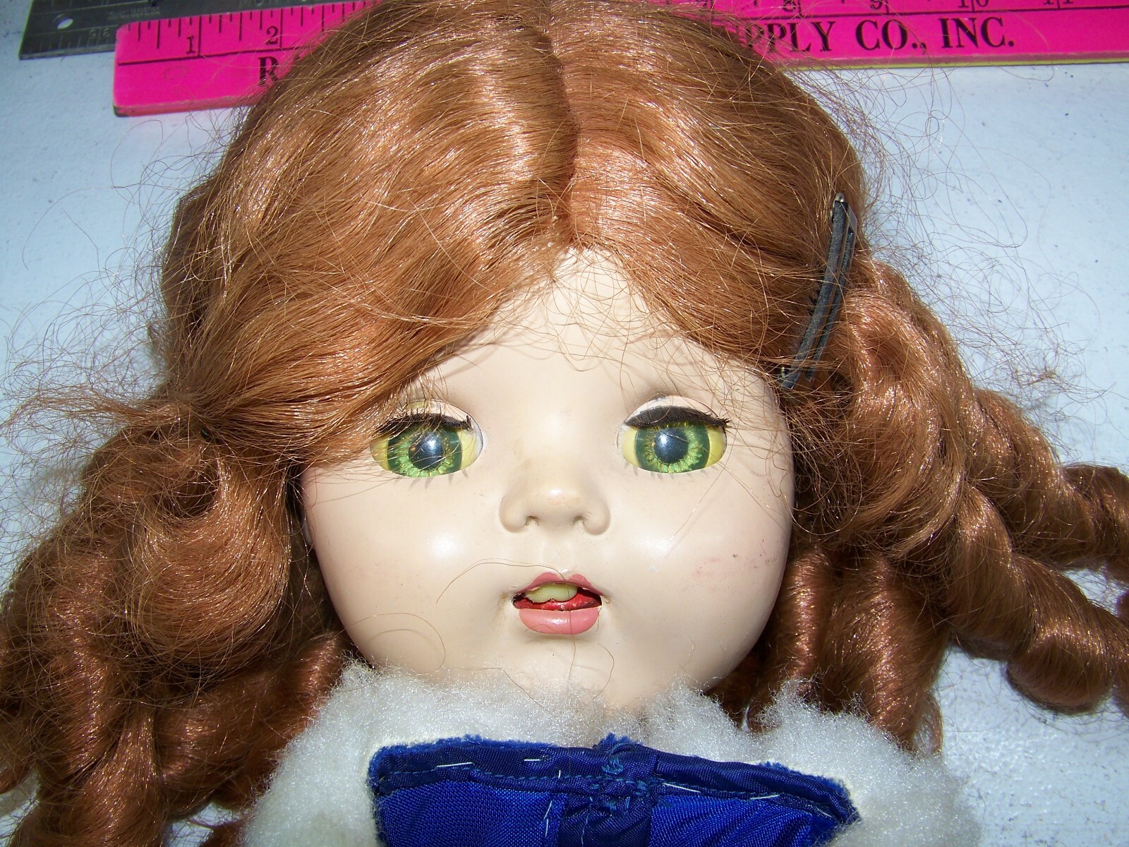 84. Vintage Hard Plastic Doll Body Parts 22 Tal,  no mark, used