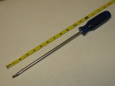 3/8'' x 10'', Slotted Screwdriver, OAL is 14-1/2'', USA, EASCO / KD # 40510