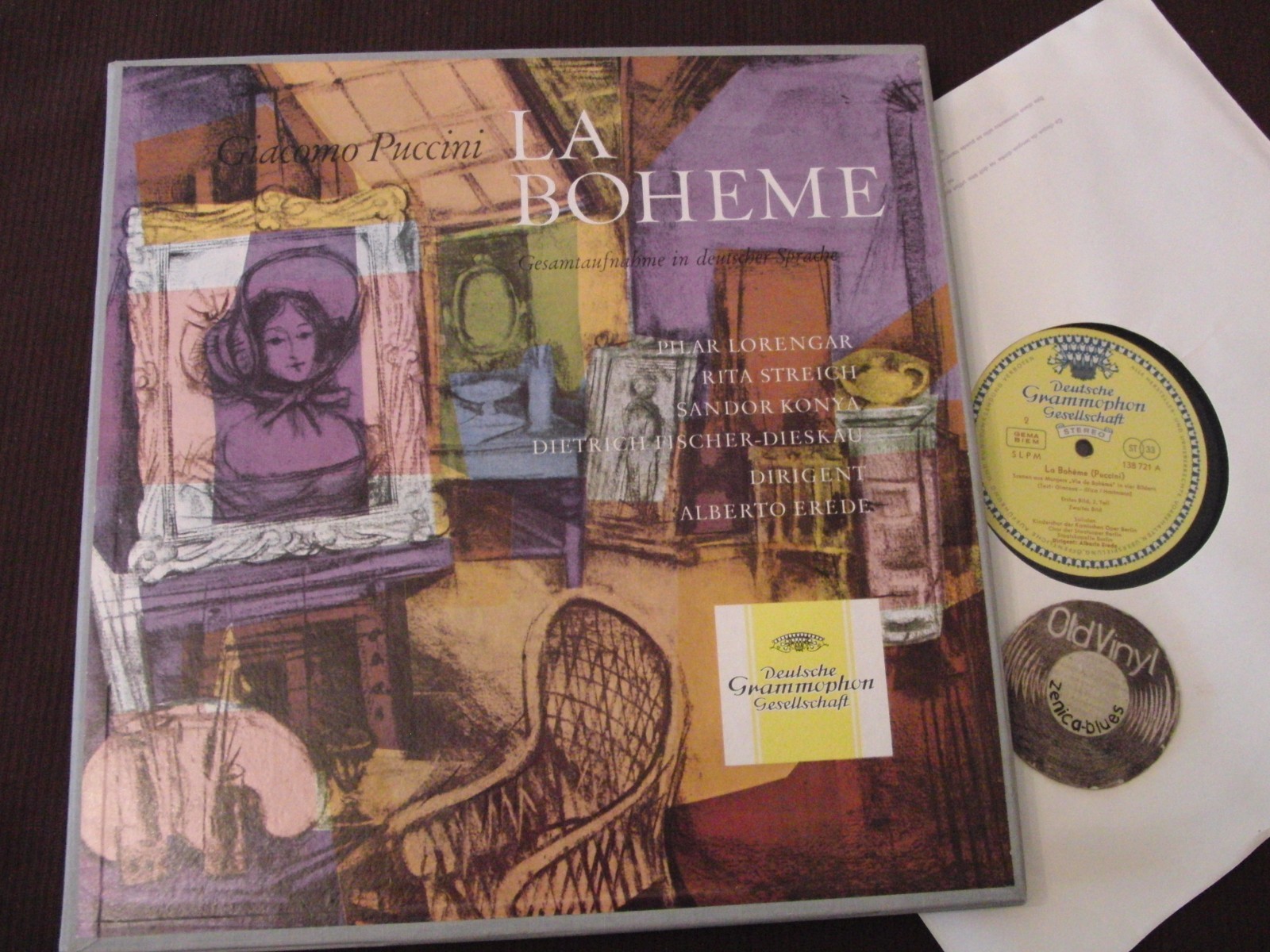 2 LP Giacomo Puccini: La Boheme Erede +Booklet Tulip Stereo 2 LP Giacomo Puccini: La Boheme Erede +Booklet Tulip Stereo