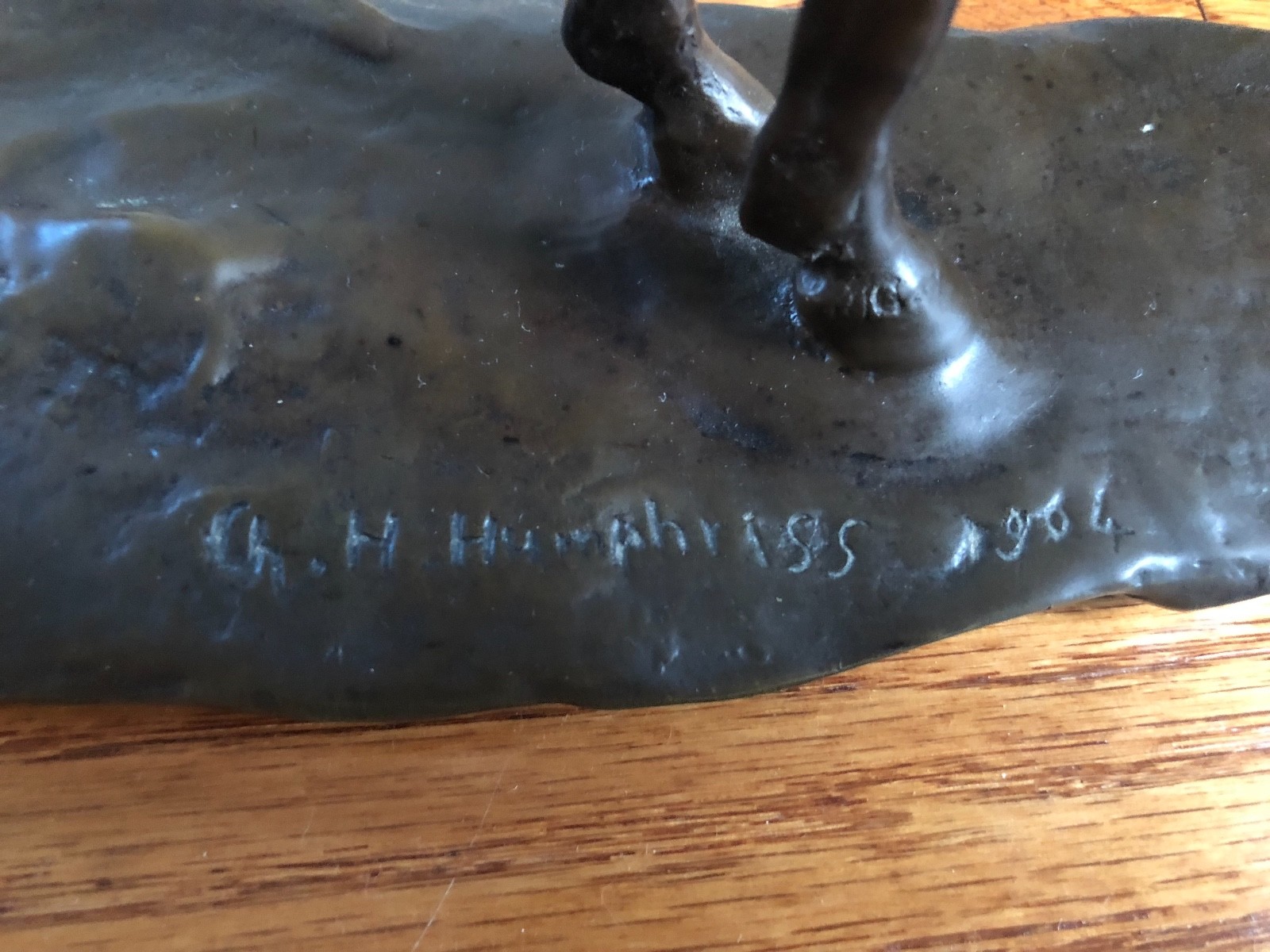 Original CHARLES H HUMPHRISS BRONZE 