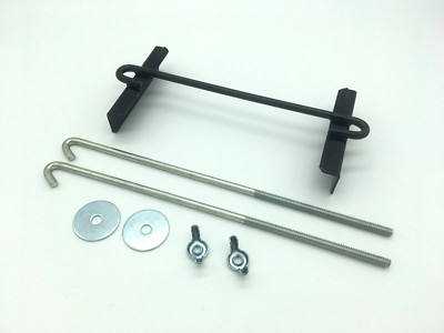 Battery Hold Down Kit Universal, Cross Bar with 10'' J Bolts