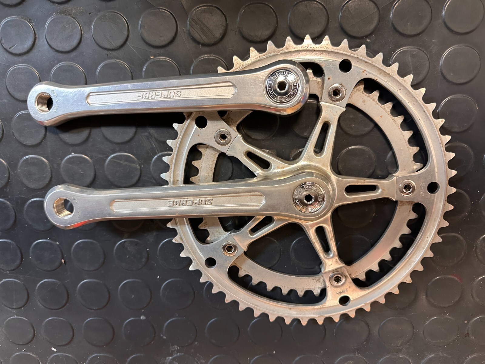パーツ SUNTOUR SUPERBE PRO 170mm Suntour Superbe Pro 170mm Square Taper Double Crankset | eBay