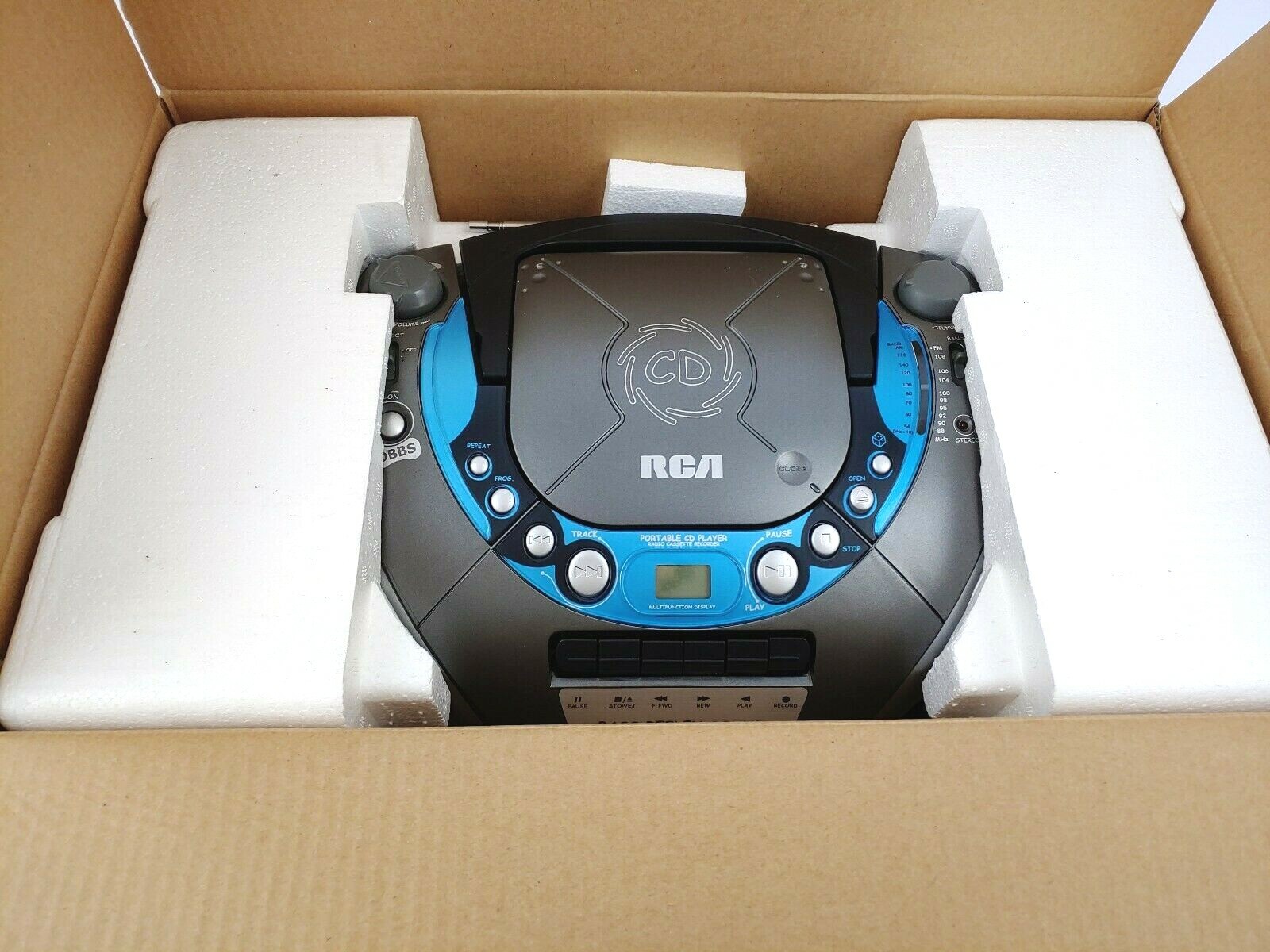 RCA Portable CD Player With Radio Cassette Recorder RCD130