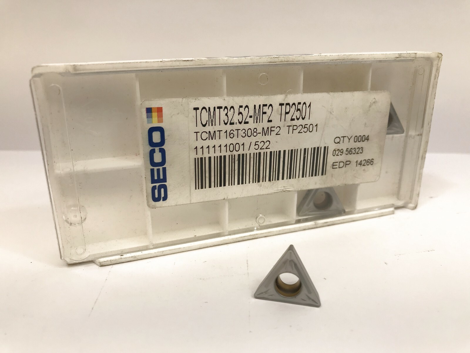 【 トムヤムクン  】 2点 SECO TCMT32.52-MF2 TCMT16T308-MF2 New Carbide Inserts EDP