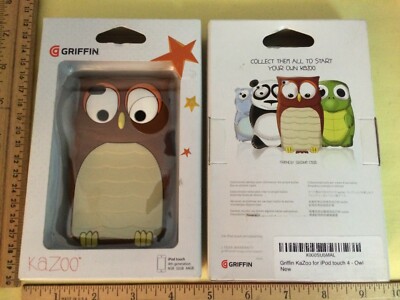 Apple iPod Touch 4th Generation Griffin Kazoo Owl Soft Protective Case Brown NIB