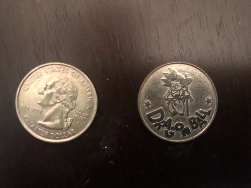 Dragon Ball Z Token Coin Super Goku Gambling Rare Original Arcade PS4 XBox