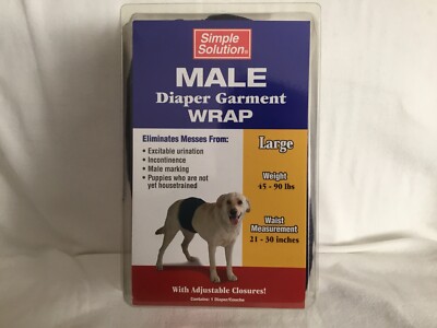 Pet Fulfillment 024BRA-11242 Simple Solution Washable Male Diaper Garment Wrap