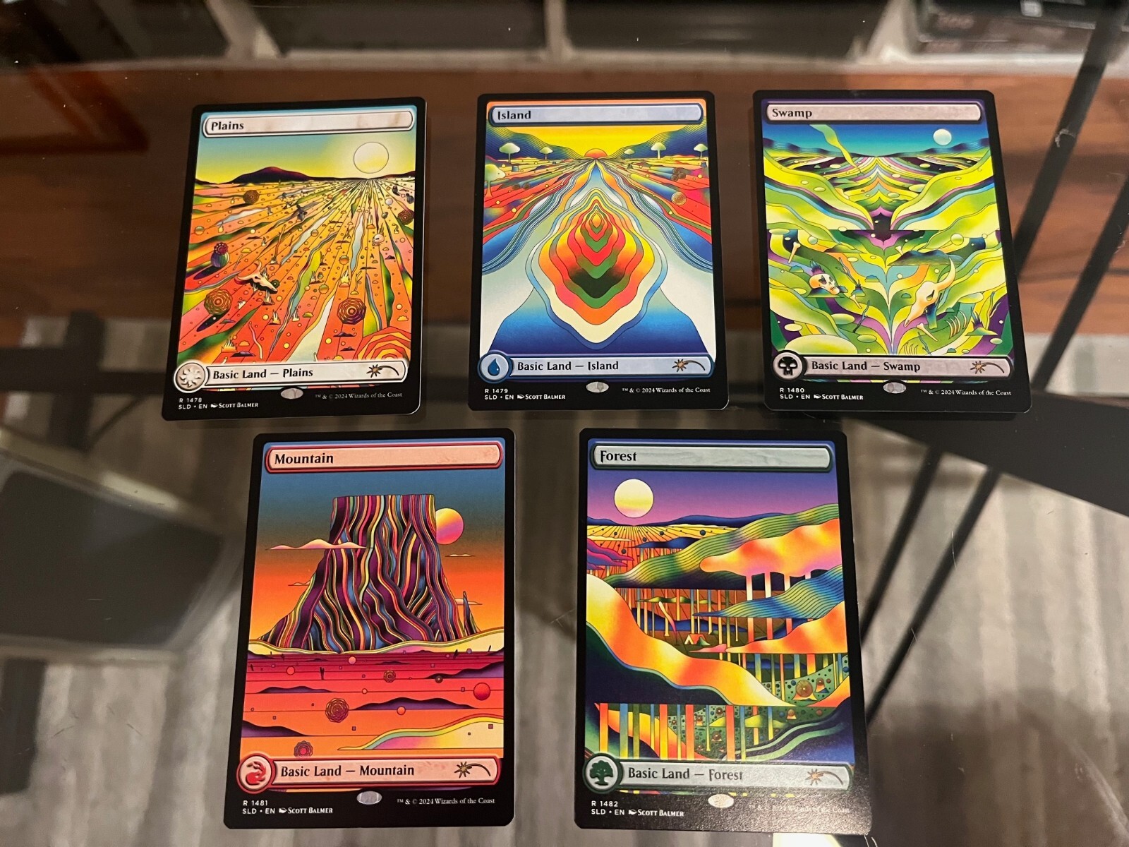 secret lair chaos vault 土地5種　foilセット　MTG secret lair chaos vault 土地5種 foilセット MTG Secret Lair