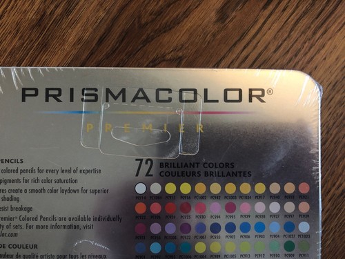 Prismacolor Premier Colored Pencils 72-Count Smooth, Rich Color Laydown Sealed