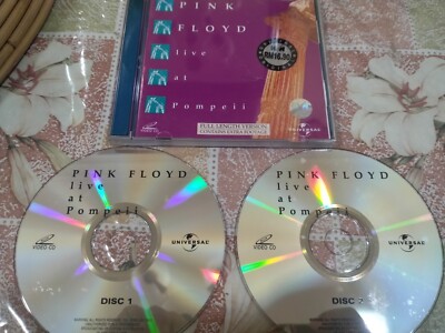  PINK FLOYD Live At Pompeii Malaysia 2 VCD not Cd Dvd w Full Length Version EX+