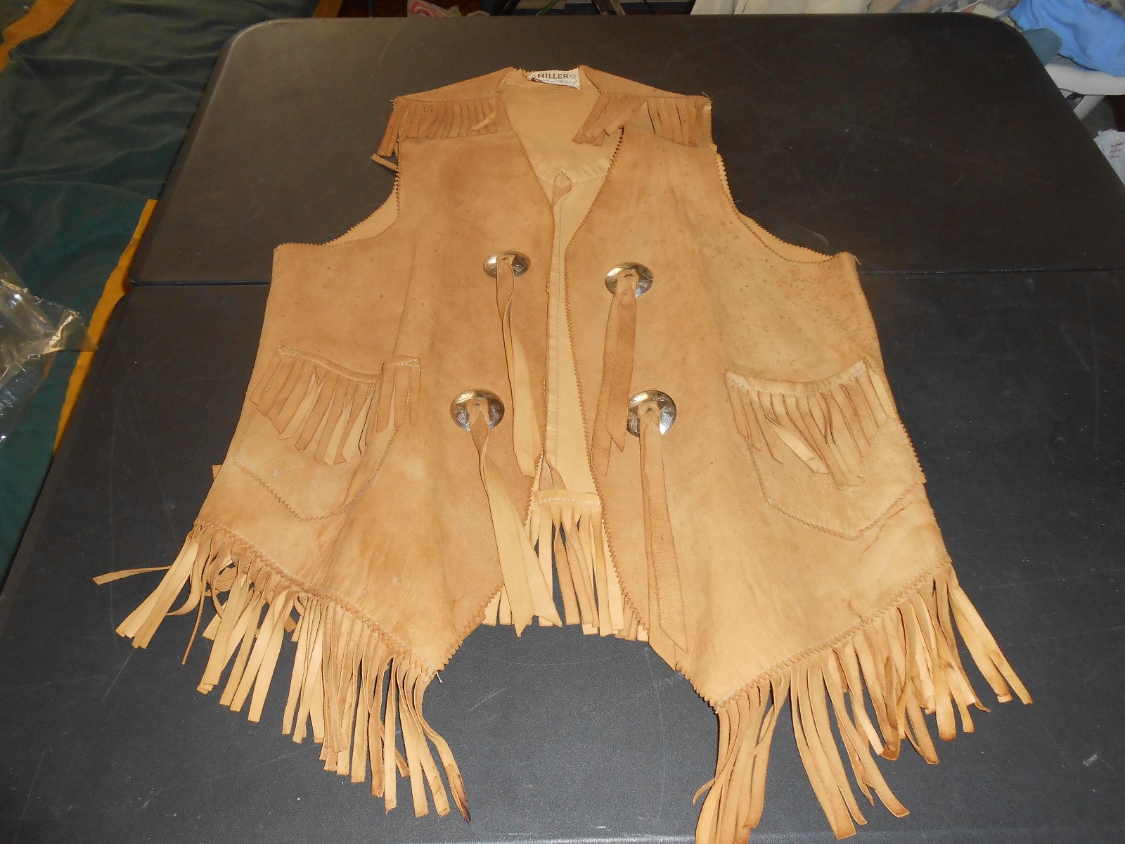 Vintage Miller Western Wear Denver Colorado Leather Vest