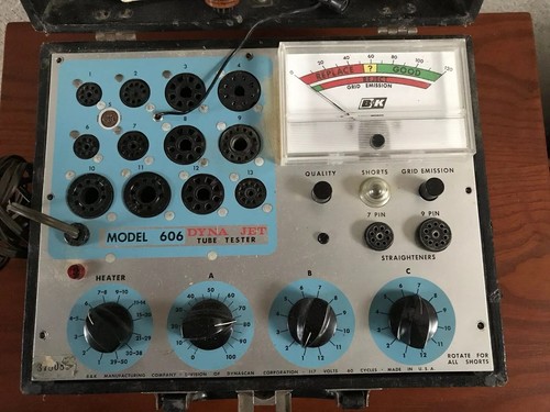 B&K Model 606 Dyna Jet Tube Tester Vintage