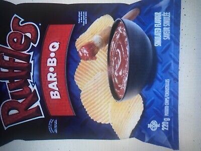 6 Bags Ruffles BBQ Chips Size 200g From Canada - FRESH & DELICIOUS!