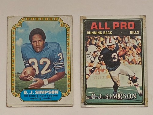 O J Simpson Football Cards The Best Current Ebay Cards For Sale