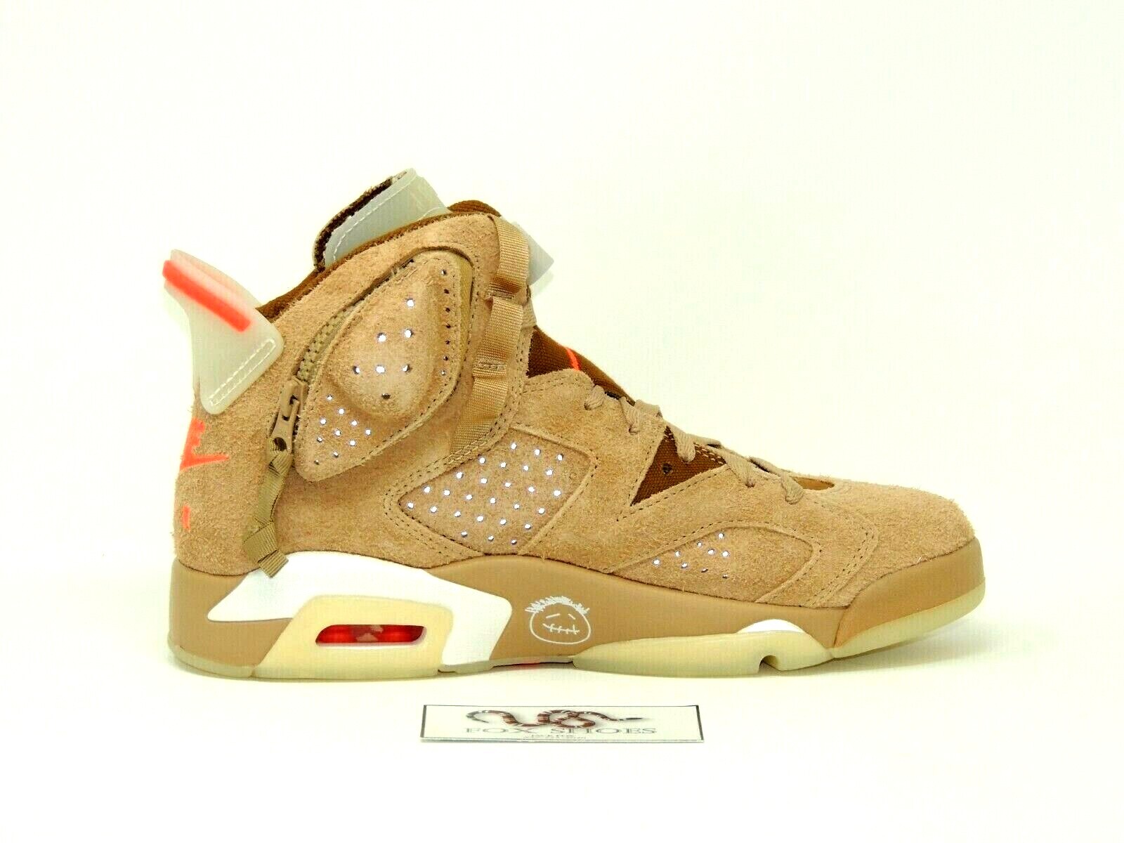 Air Jordan x Travis Scott Retro 6 Khaki Tan Beige Cactus Jack - Size 7 Men  - NEW: купить с доставкой из США, цена 55 597 руб - (265740418149)