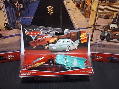 DISNEY PIXAR CARS HYDRAULIC LIGHTNING RAMONE PIT CREW FLO 2 PACK 2015