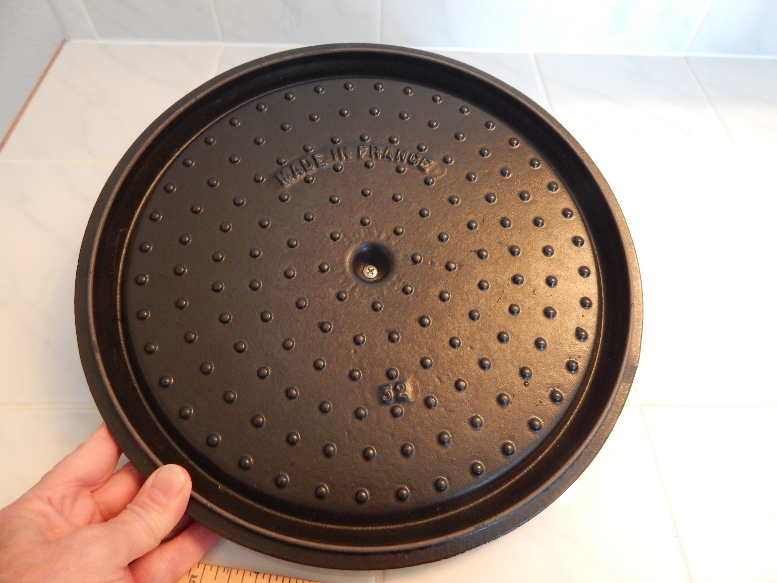 Staub  LA COCOTTE cast iron large replacement lid  32 cm  12 5/8