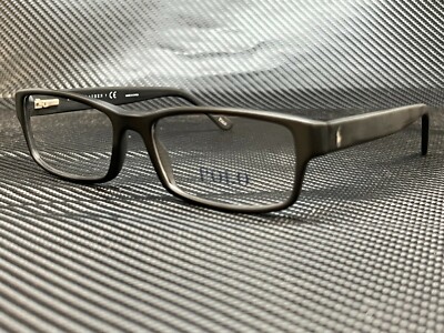 Ralph Lauren Polo PH2065 5284 Matte Black Rectangle Men's 54 mm Eyeglasses