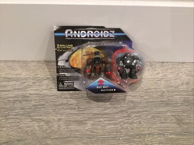 Androidz 2 Rolling Battling Robots Sky Bot Altitude Blast Into Action Figure