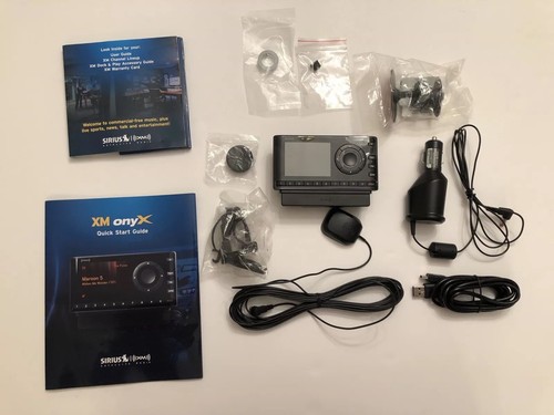 Sirius XM Radio Onyx XDNX1 XM Car Radio Receiver W/Antenna Mount/Car Charger NEW