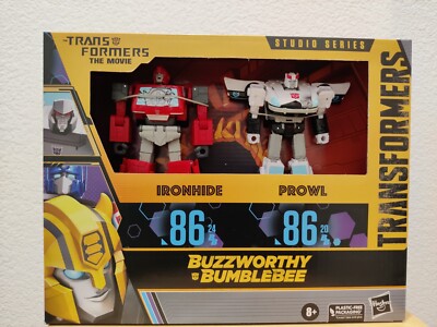 Transformers Buzzworthy Bumblebee Studio Series 86 IRONHIDE & PROWL (2) Pack NEW