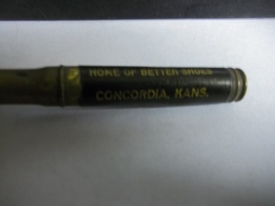 Old Bullet Pencil Maute Caldwell Shoes Concordia Kansas