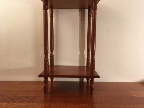 Vintage 2 Tier Side / End Table Cherry Finish