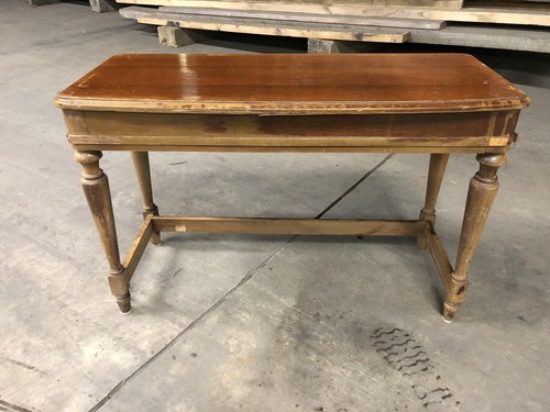 Vintage Hammond B-style four-post wood organ bench B3