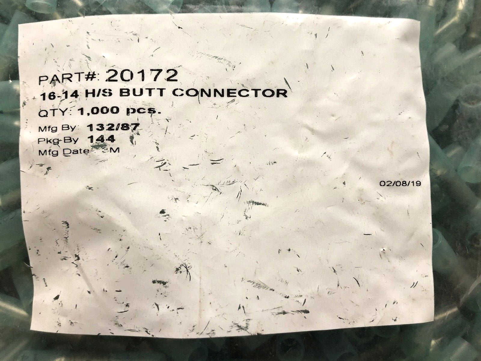 Hillsdale 20172 Heat Shrink Butt Connector 14-16 AWG USA Made - Choose Quantity