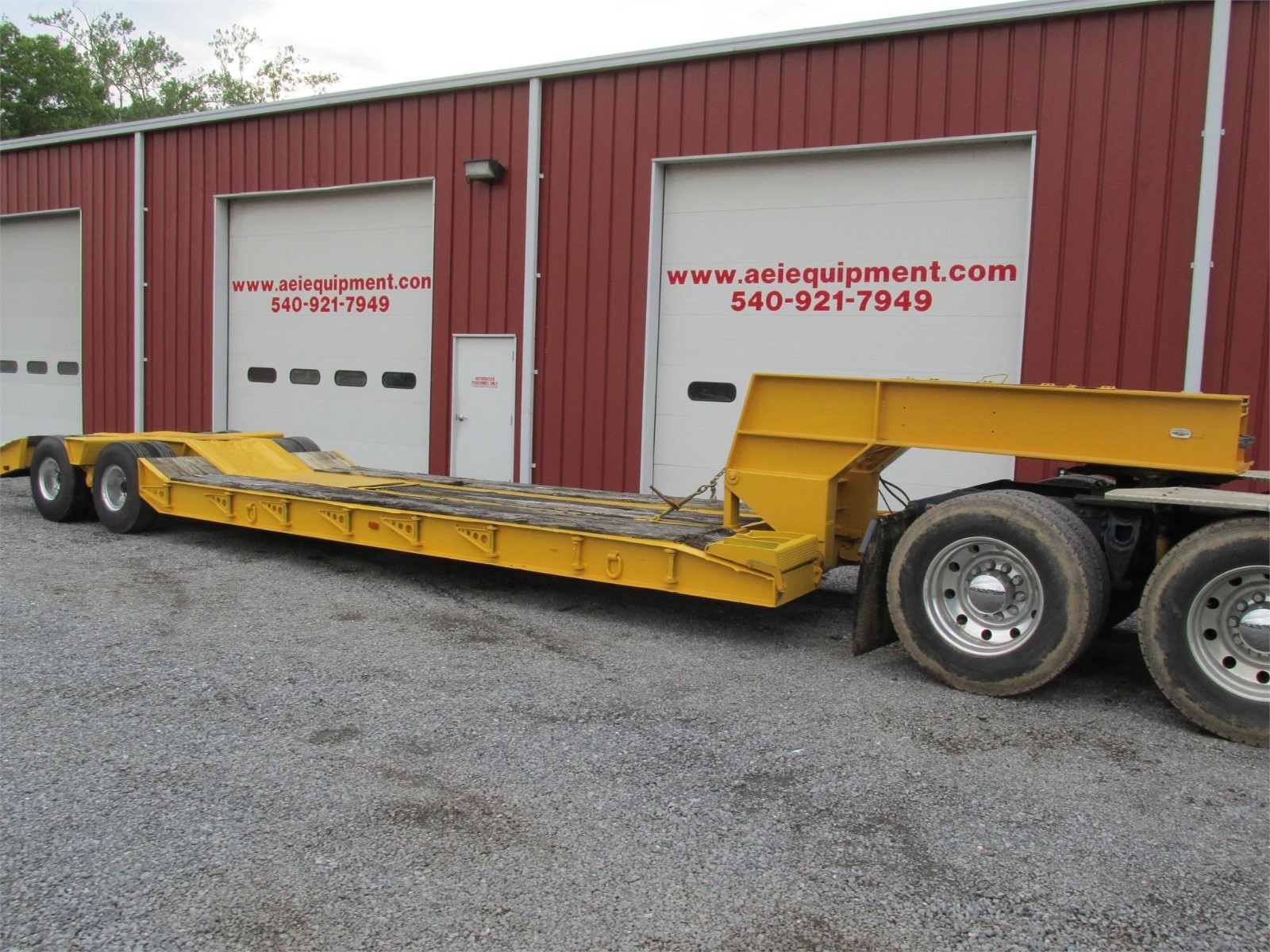 1970 ROGERS 35 TON LOWBOY RGN TRAILER 19FT T/A HYDRAULIC GROUND BEARING CHEAP