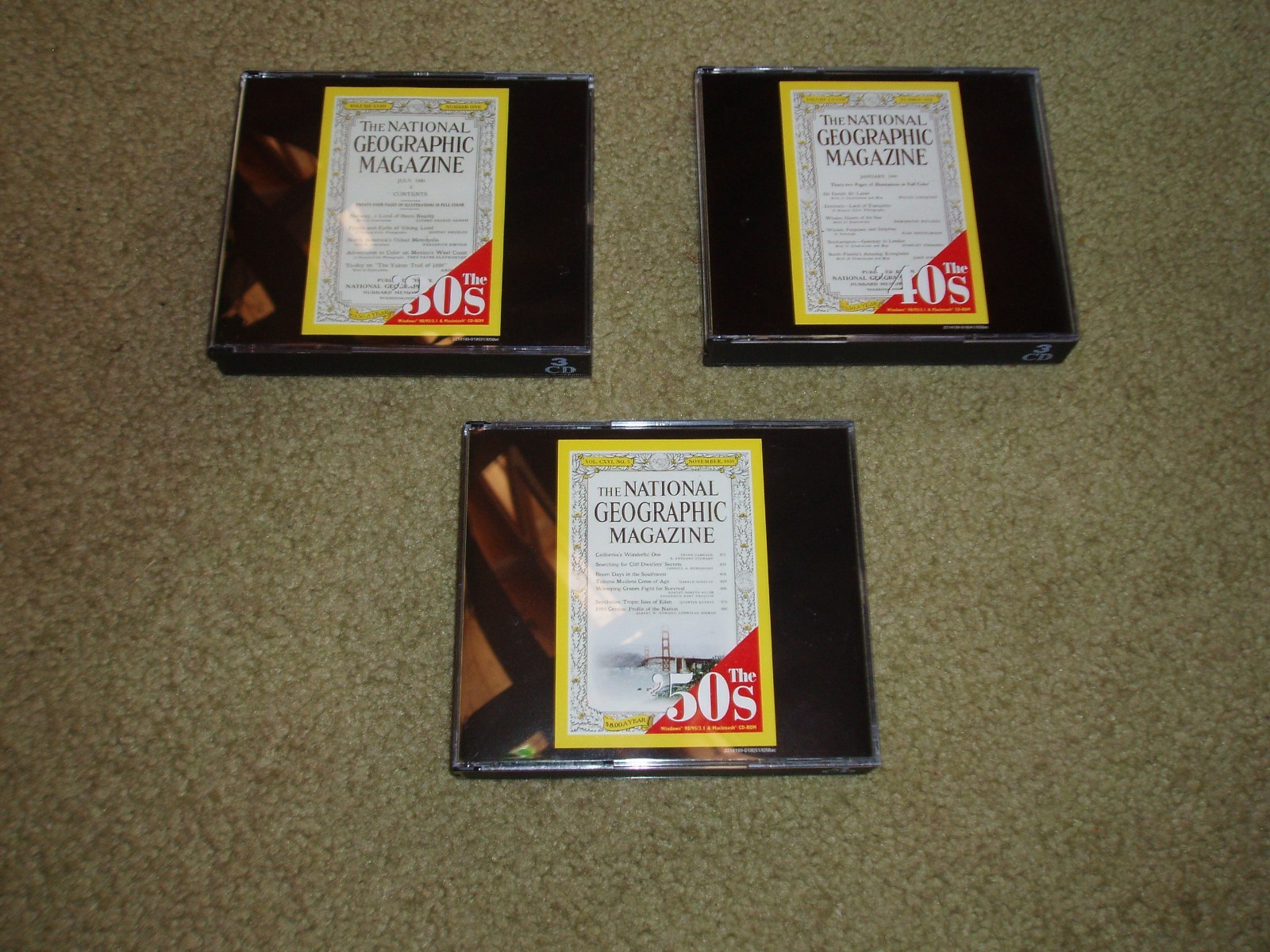 National Geopgraphic CD-Rom set, 31 discs