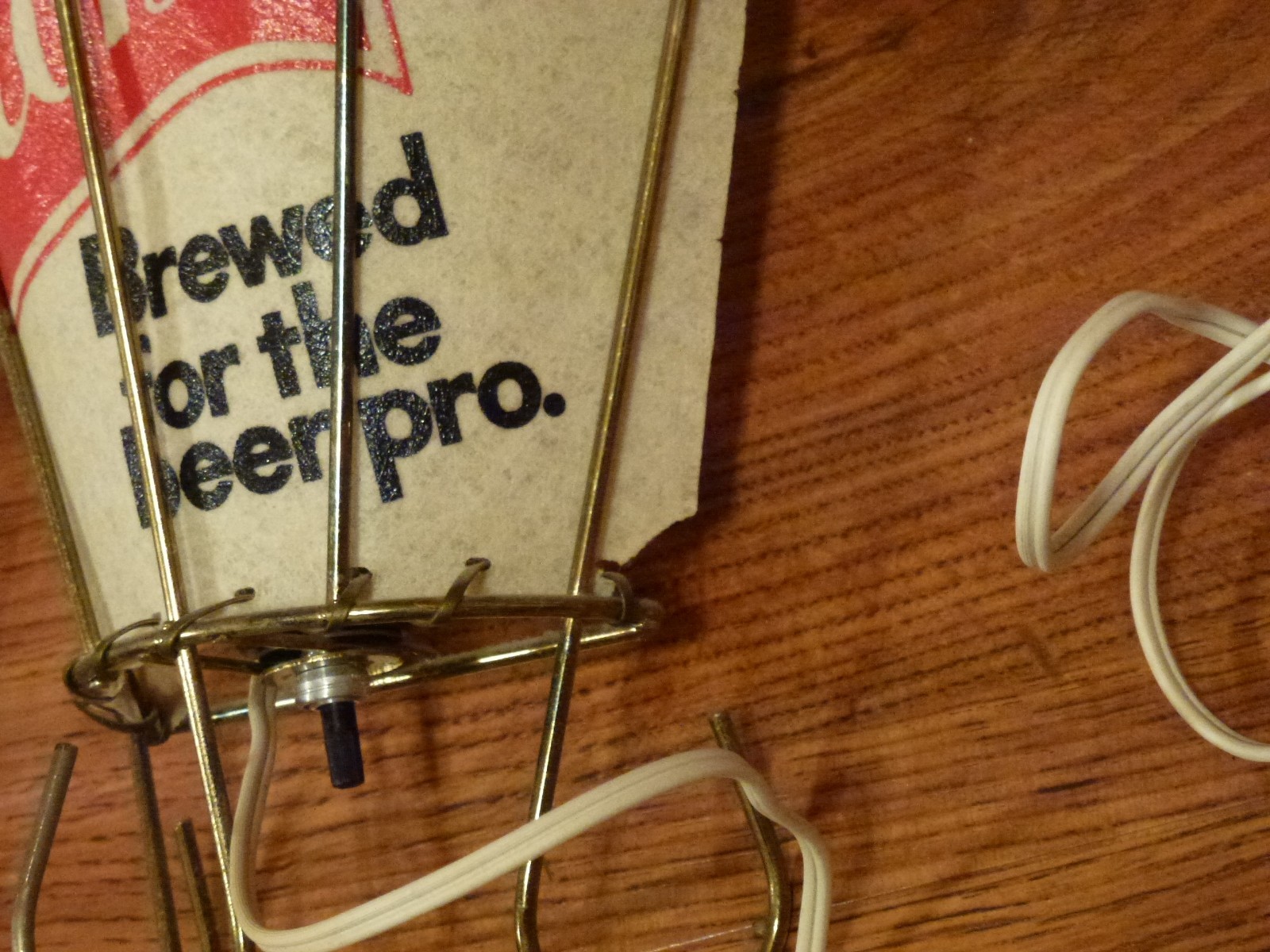 Pair set of 2 Vintage Storz beer wall lamps light sconce Brewed for the Beer Pro