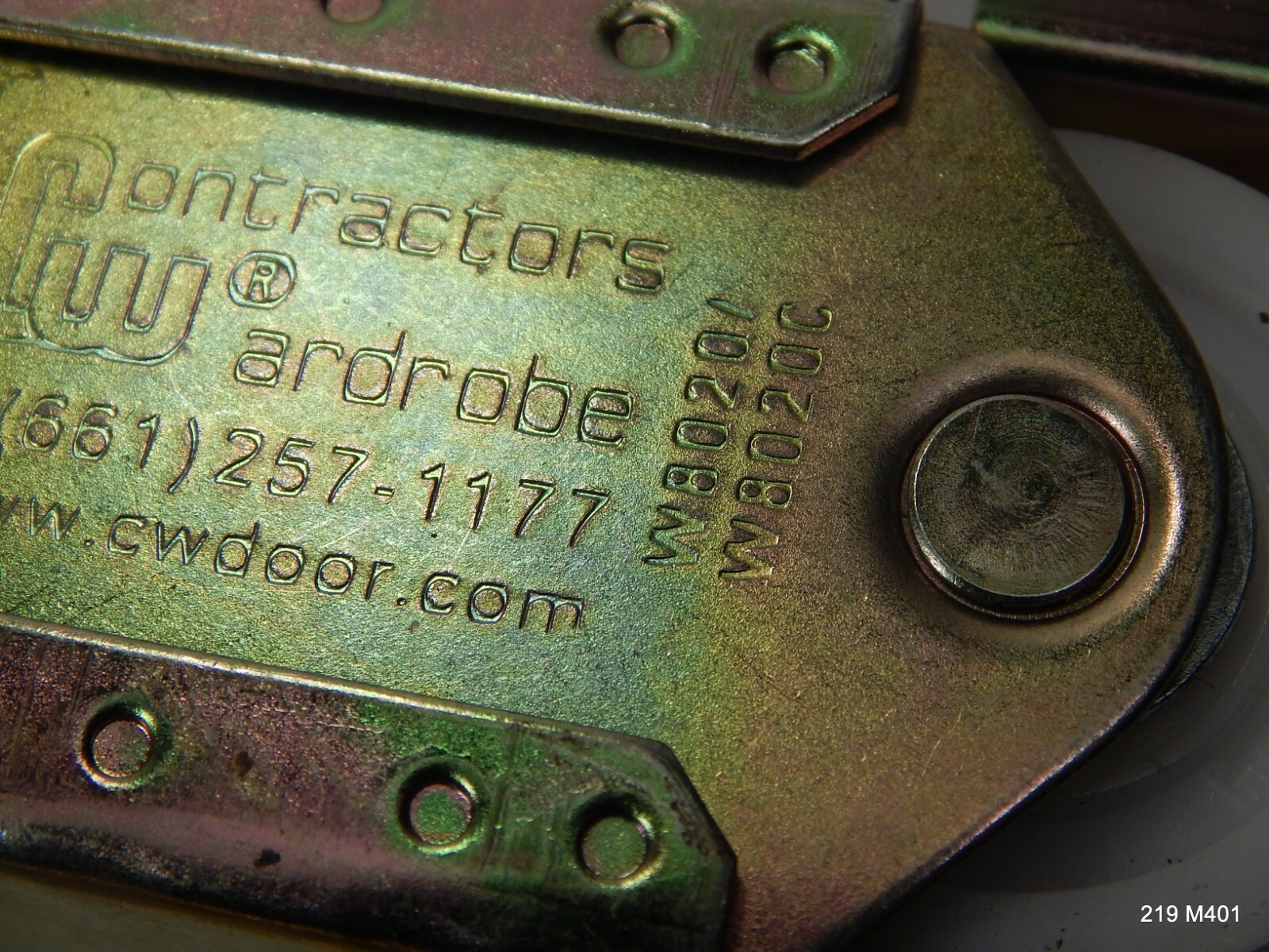 Five Nylon Wheel Contractor's Wardrobe Closet Door Track Guide Sliders W8020