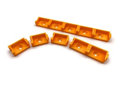 Exoda 10x Halterung für 5-polige Wago Klemmen Typ 221-415 steckbar